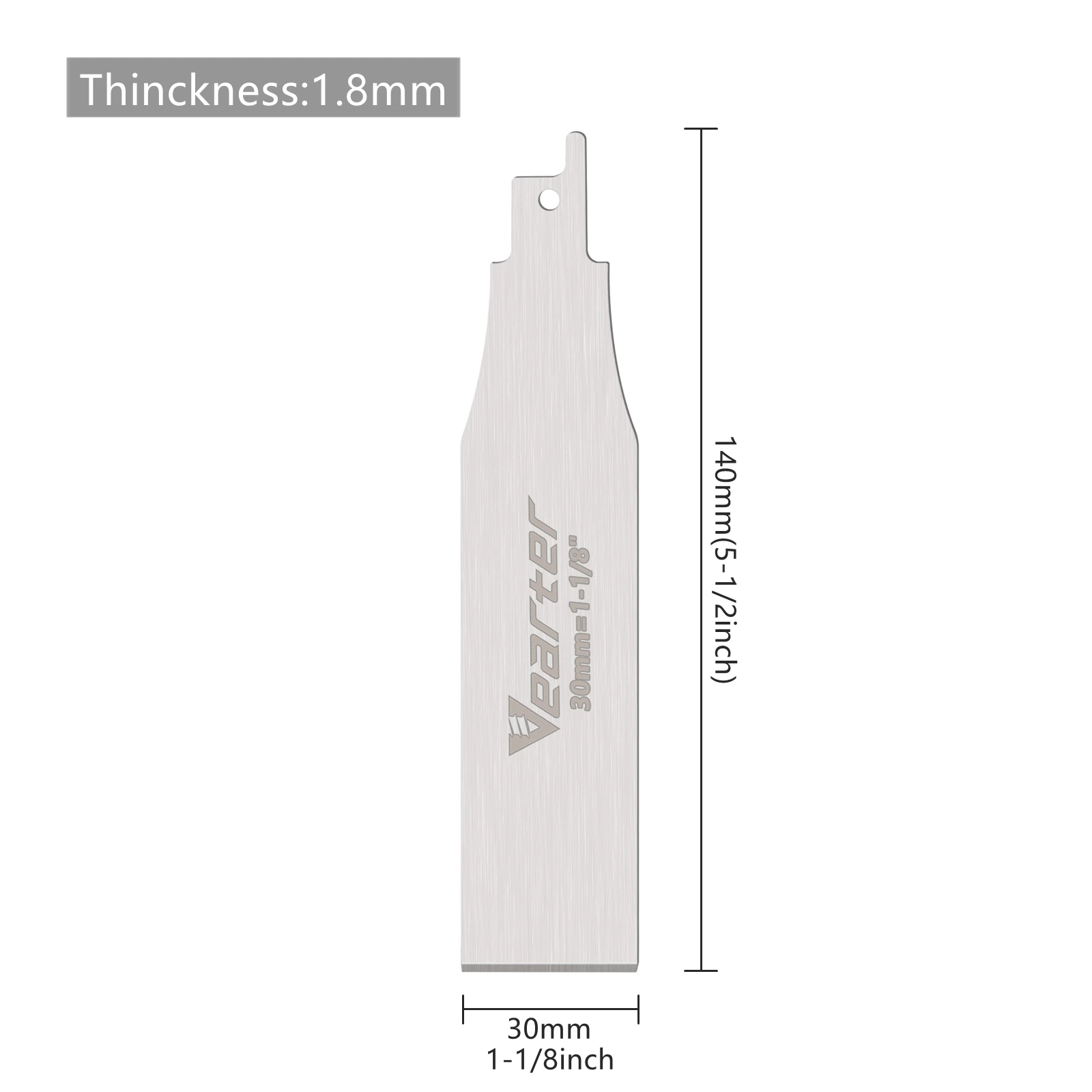 Imagem -02 - Vearter- Reciprocating Saw Blades Sabre Shovel For Removal Tile Grout Glue Gap Tools 30 mm 50 mm 100 mm 140 mm Aço Inoxidável