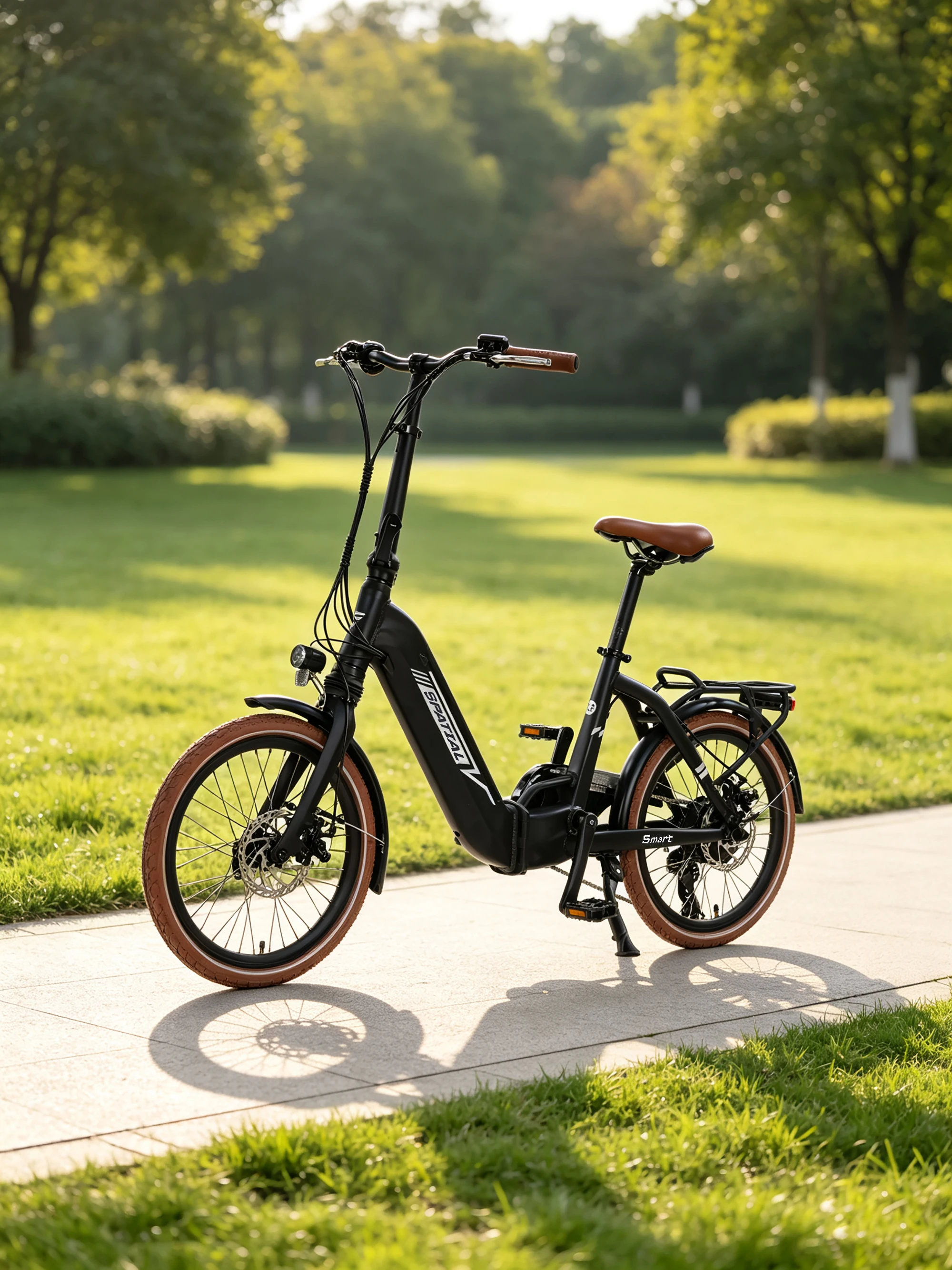 AliExpress Spatial SPATIAL Smart Foldable Adult Electric Bike, 250W Step-Through Electric Bicycle, 36V 10.4Ah BMS Protected Battery, 20" City Commute E-bike, 40Nm Torque, Lightweight