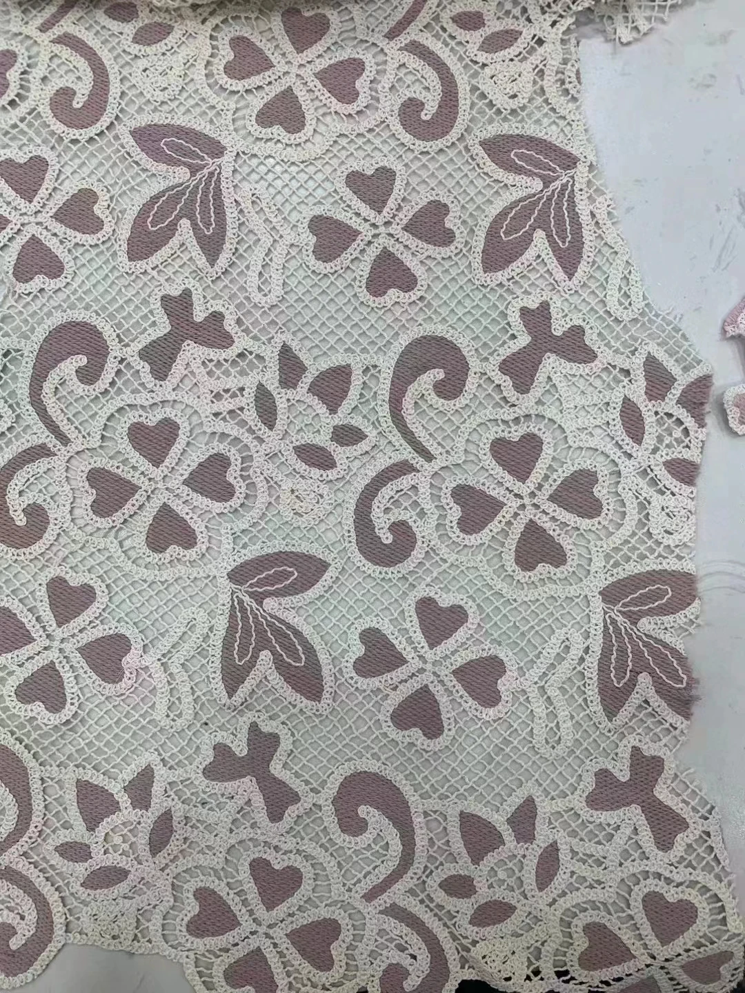 Multicolor 100% Cotton embroidered guipure lace with flower cotton lace for daily woman dress garment eylet cotton sewing by 1y