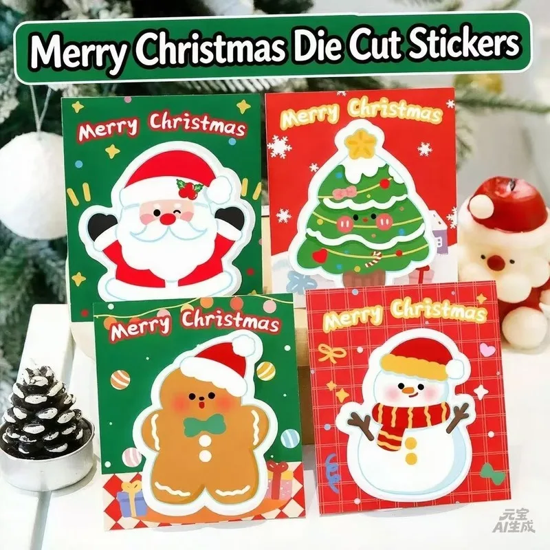 Cartoon Christmas sticky notes cute Santa Claus n-times sticky note pad student Christmas gift gift sticky notes