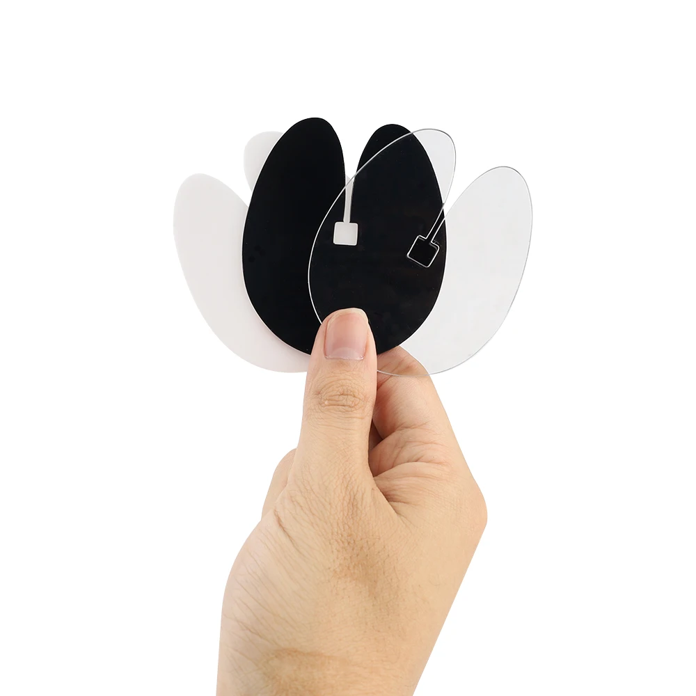 

GlamorDove 10 шт. утолщенный акриловый теплозащитный экран для кератиновых удлинителей — прозрачный/белый/черный