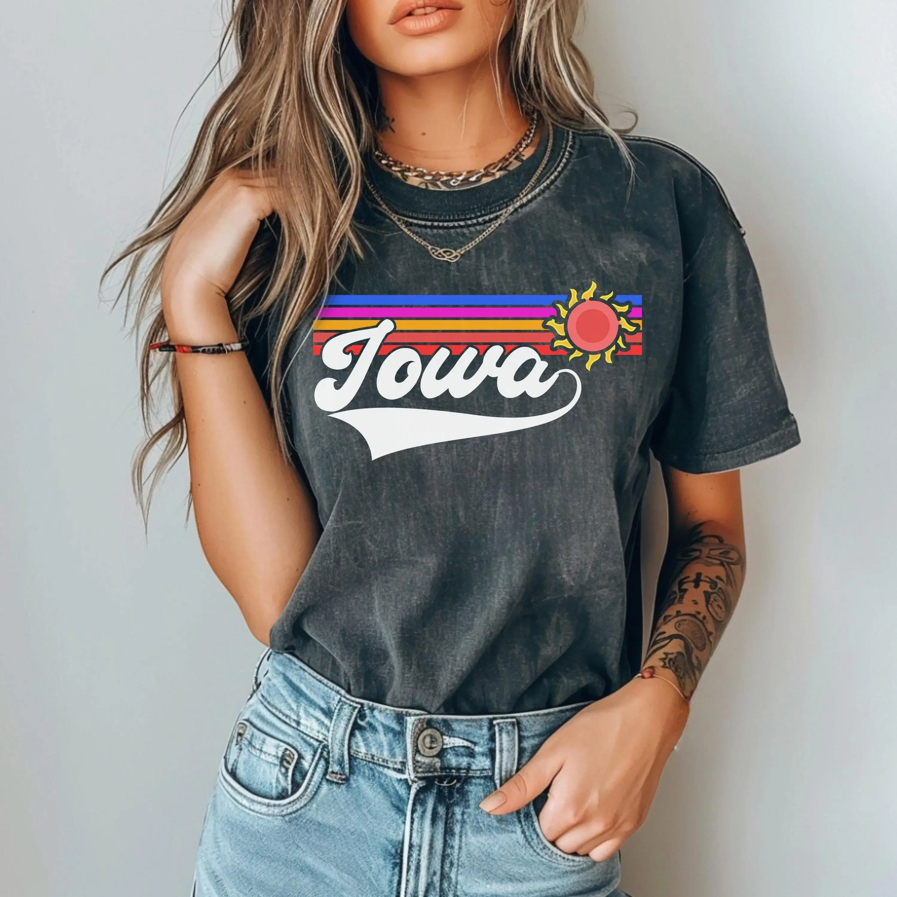 Iowa  T shirt Home Sweet Love HearT map