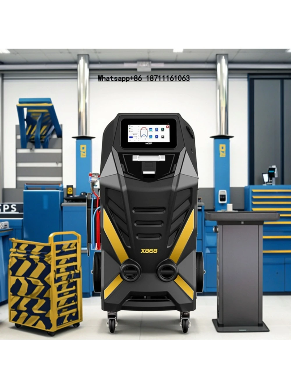 X868 Fully Automatic Automotive Air Conditioning Refrigerant Machine  Compatible with R134a New Energy Vehicles