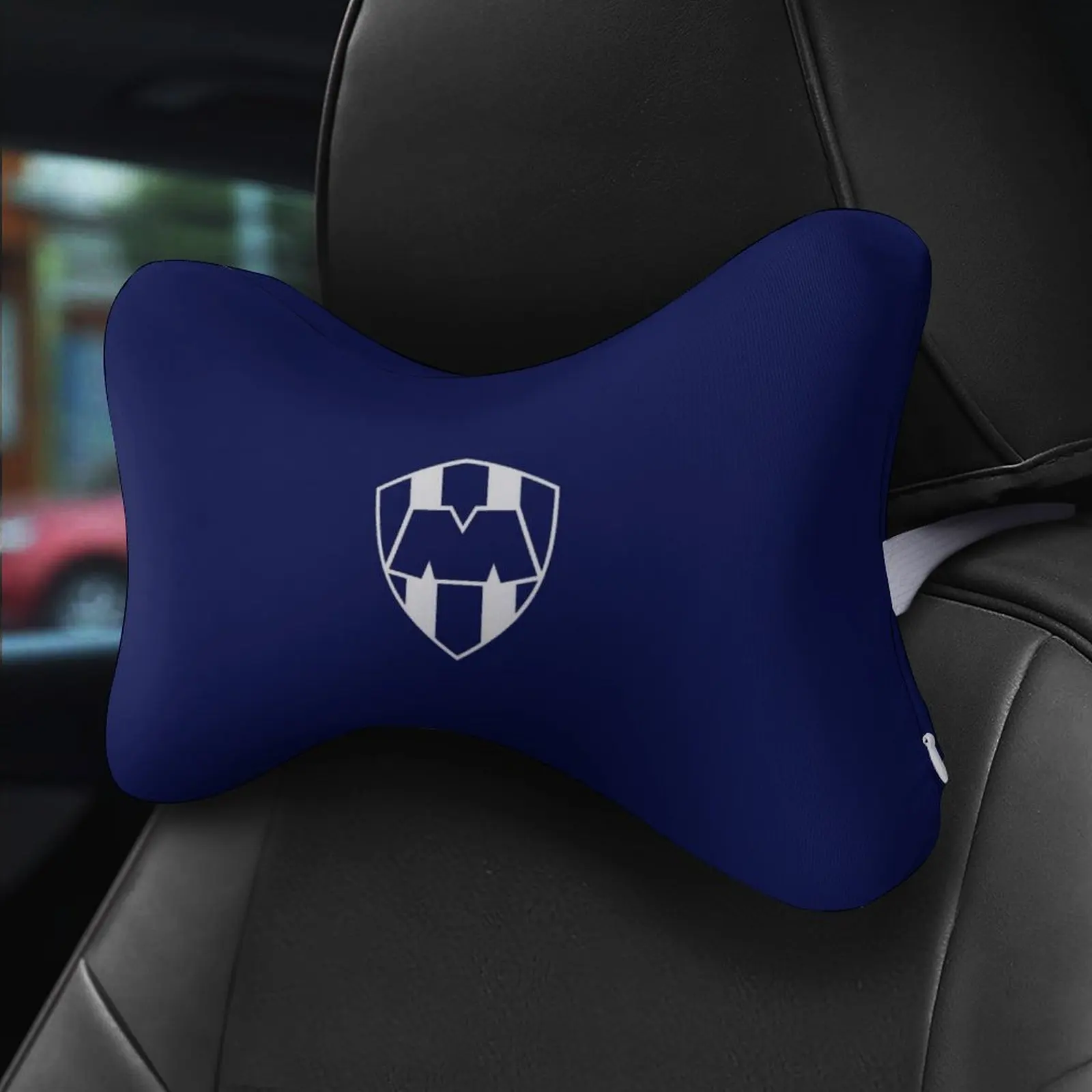 

Mexico Monterrey Decor Car Neck Pillow Seat Headrest Pillows Memory Foam Protector Travel Cute Gifts Rest Relax for Gaming Chair