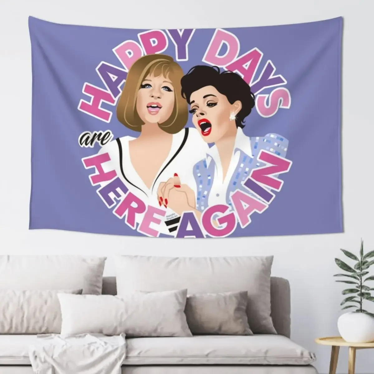 

Happy days Tapestry Kawaii Room Decor Room Decore Aesthetic Tapestry