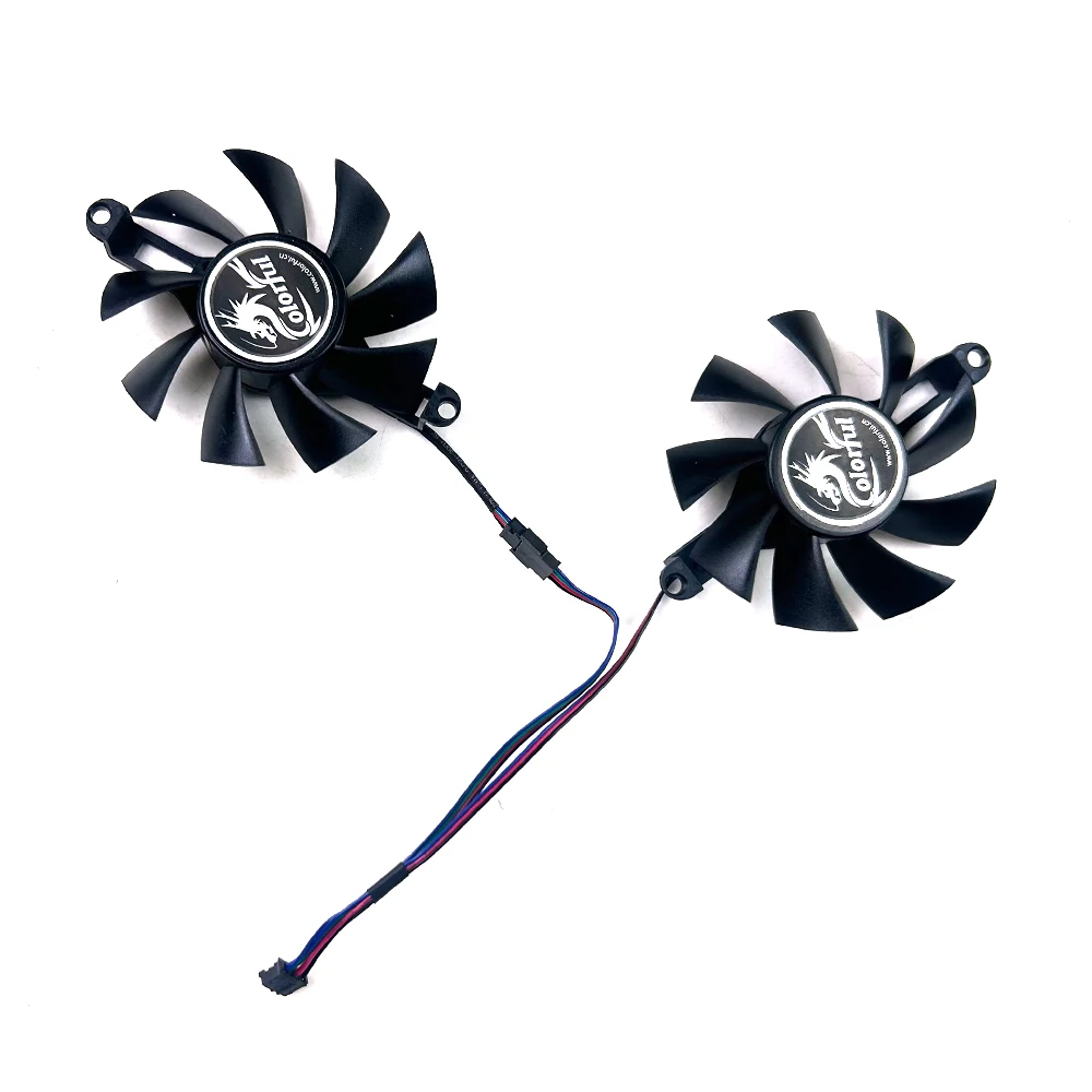 

Вентиляторы охлаждения видеокарты 75 мм 4-контактный для красочных GTX 960 950 1060 1050Ti GTX960 GTX950 GTX1060 iGame GAMING вентилятор процессора