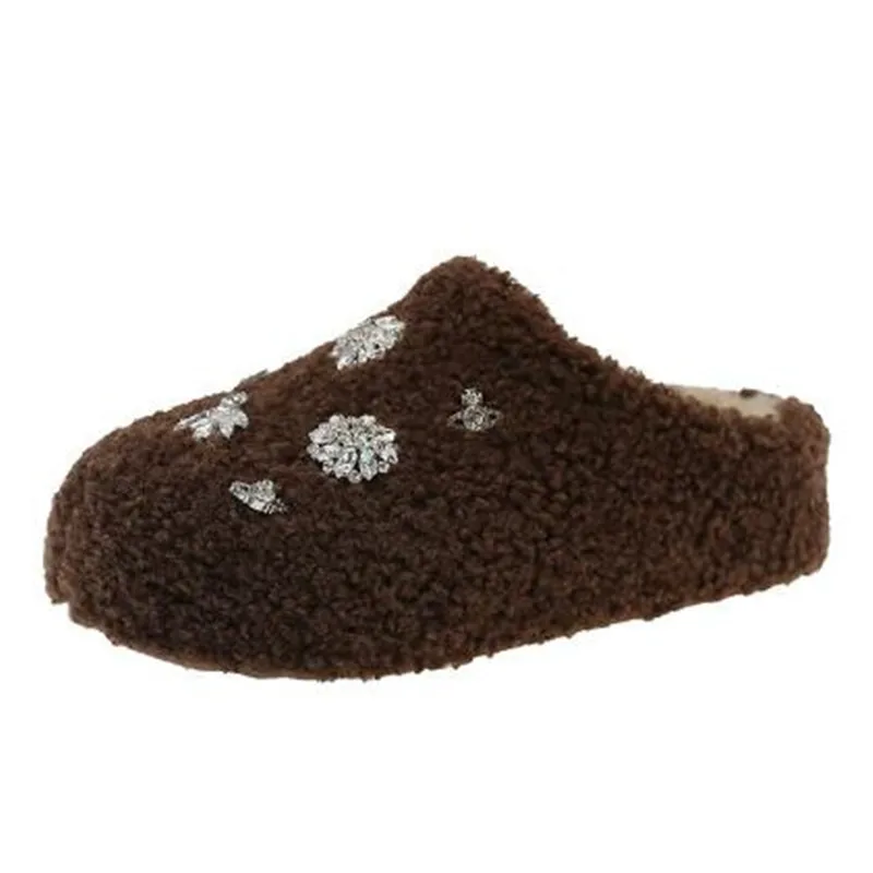 2025 موضة جديدة ماركة مصمم المرأة الراحة اصطف النعال لينة وحيد شتاء دافئ داخلي في الهواء الطلق حذاء أنيق زوجين النعال #1