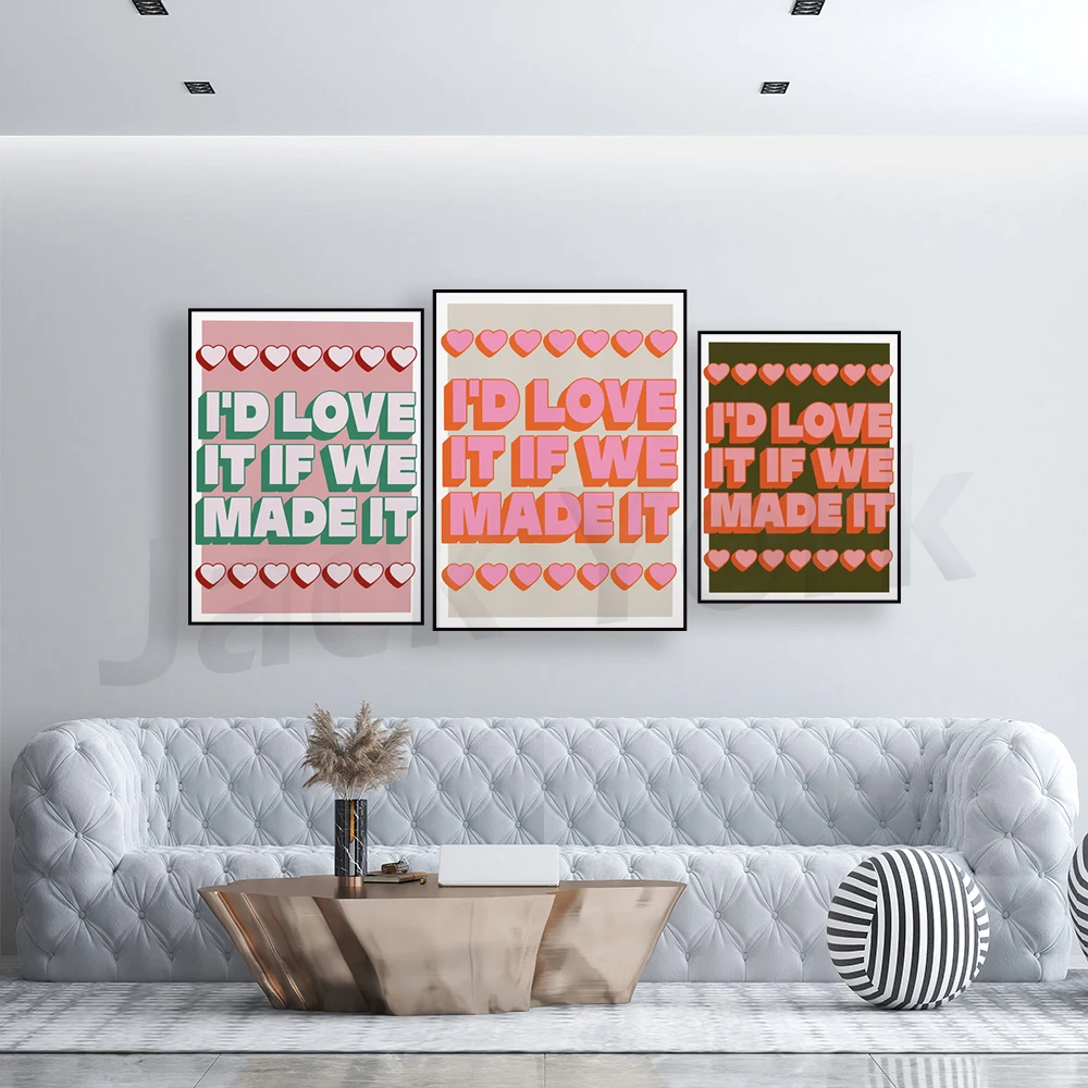 The 1975 | Love It If We Made It | Lyrics Print | A3 A4 A5  | Pop | Typographic Poster | Gift |
