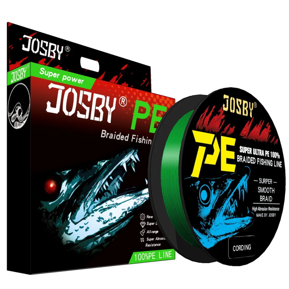 JOSBY Fishing Line Japanese Smooth Durable Multifilament 100% PE 4 8 Strands 300M Wire Multicolor Carp Woven Thread Tackle Pesca