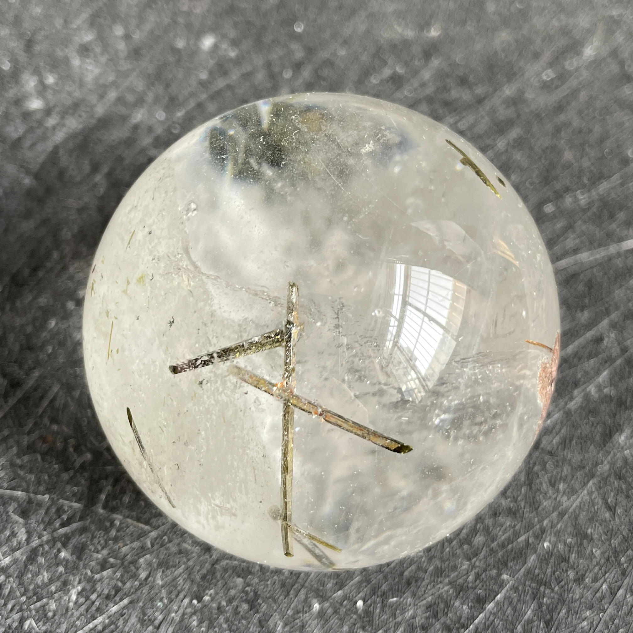 

222g Natural Crystal Ball Tourmaline Sphere Rock Decoration Rough Polished Quartz Stone Healing W11