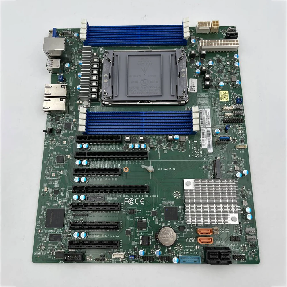 Server Motherboard For Supermicro M.2 PCIE 4.0 ATX SATA*10 X12SPL-F