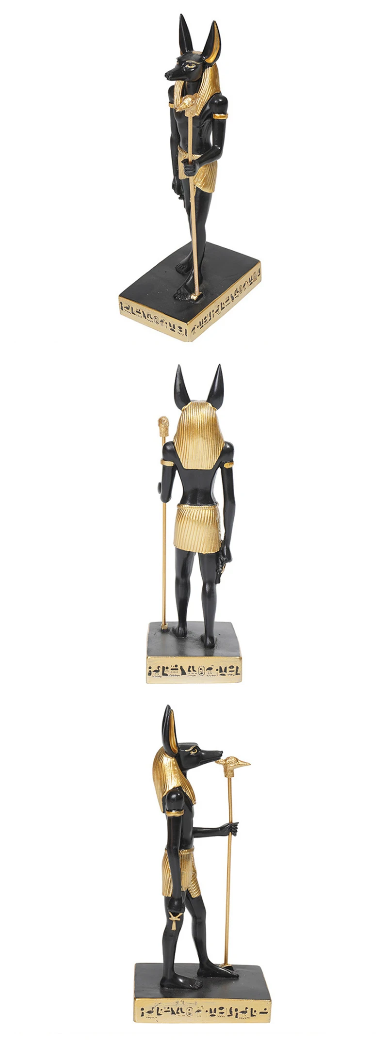 Anubis Harz Kunst und Handwerk Schakal Ornament Hund Pharao Pyramide Skulptur Ägypten Reise Souvenir Home Dekoration Geschenk – Detail 5