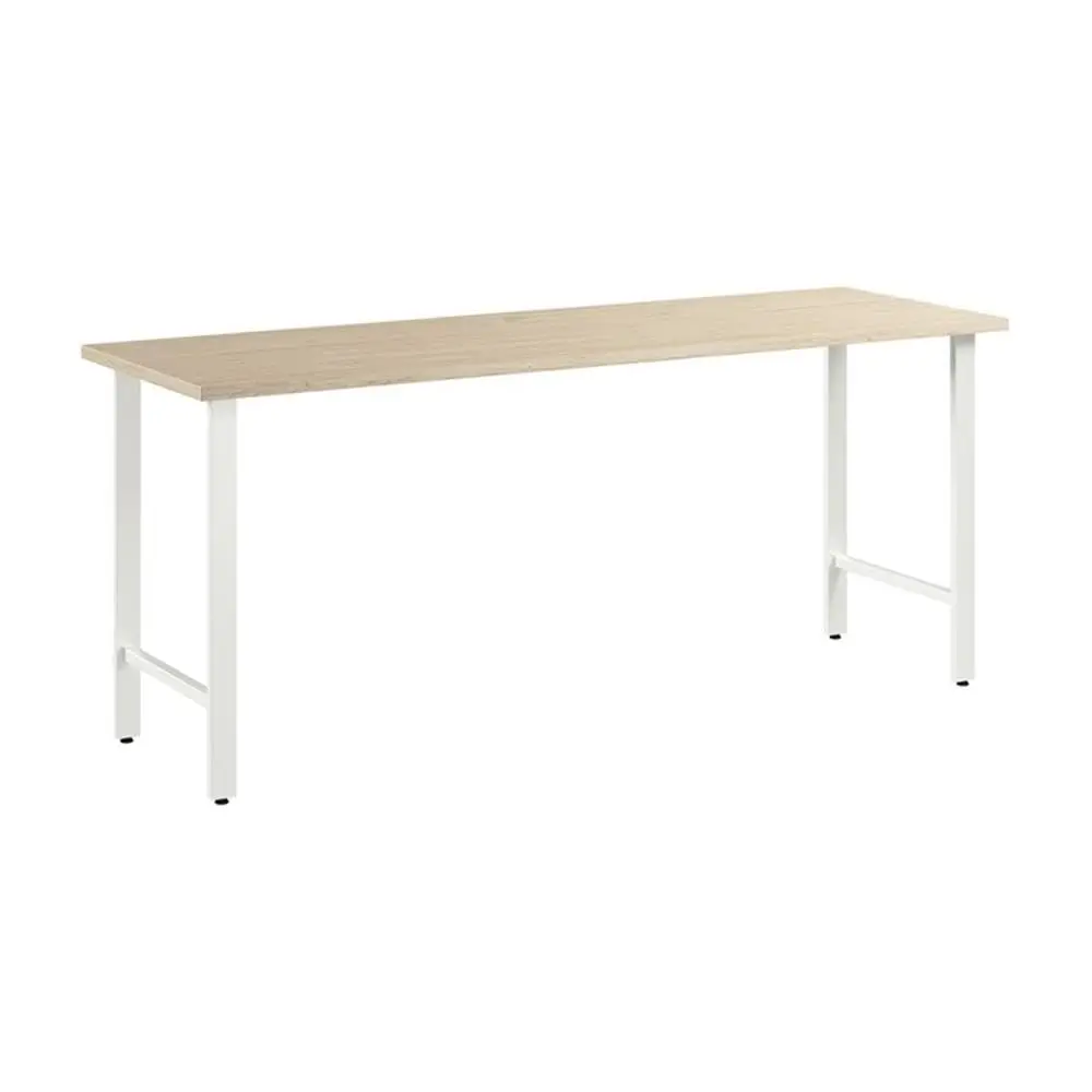 

Computer Desk Metal Legs Natural Elm/White Modular Office Table Home Professional Workspace, Customized