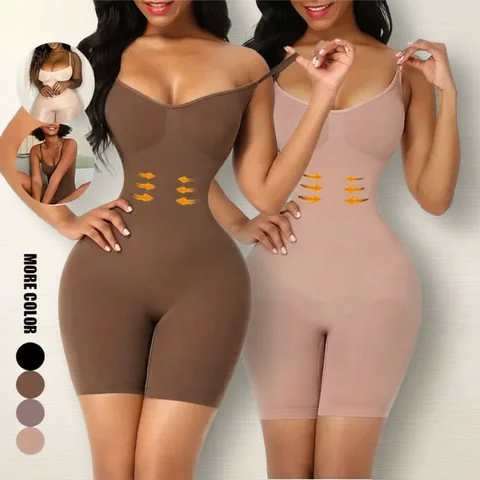 One Piece Shapewear Bodysuit Tummy Control Waist Cincher Slimming Seamless Lifting Underwear for Women