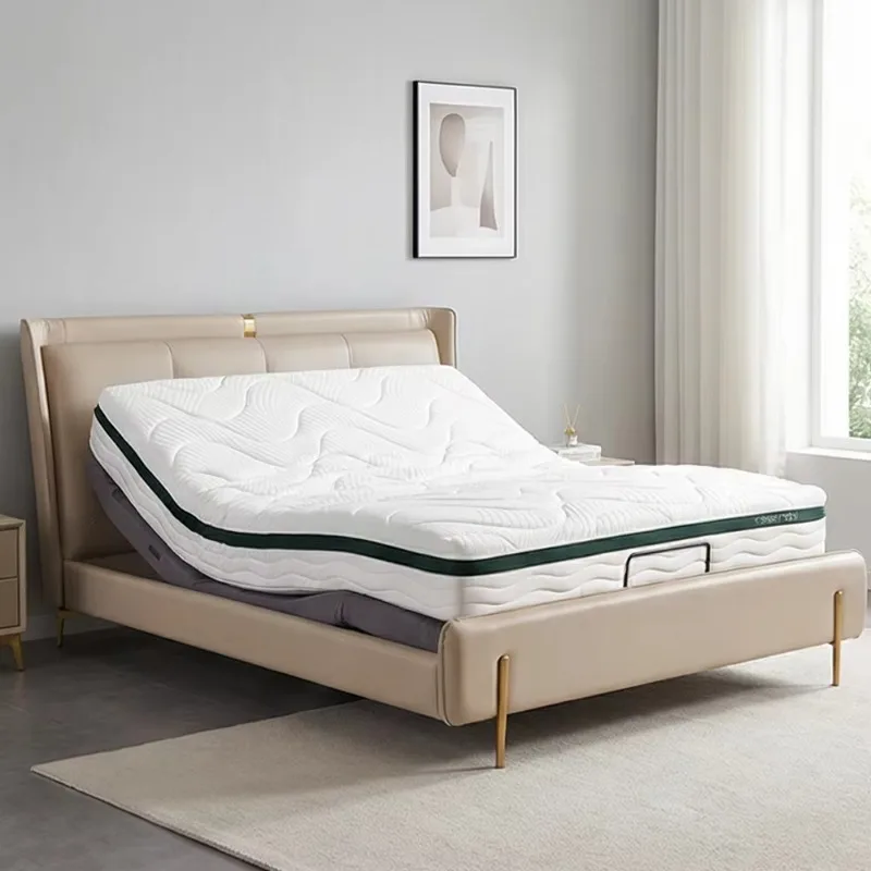 Smart Electric Adjustable Bed Frame 5-Year Warranty All Certification Led Light Lxury Hotel Fold Bed Base