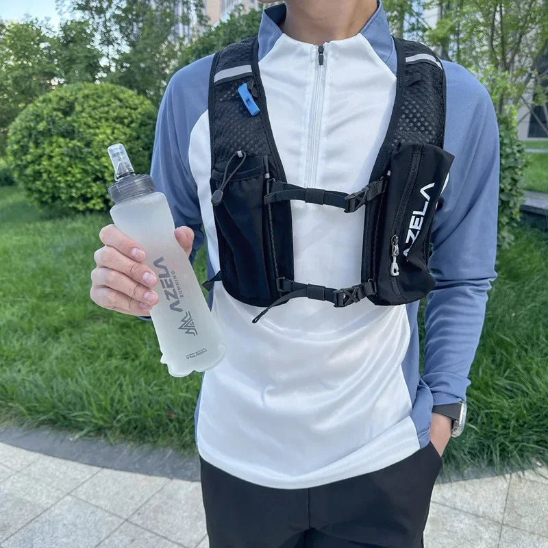 250ml 500ml Water Bottle Folding Soft Flask Sport Water Bottle Water Bag Collapsible Running Camping Hiking Portable Lightweight - view 3