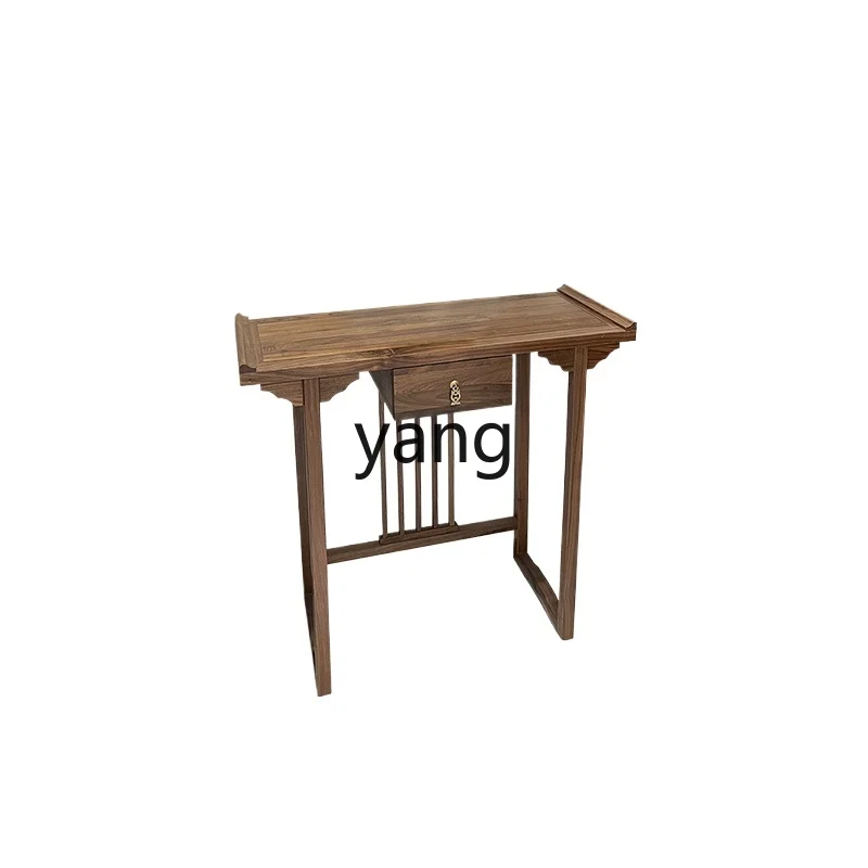 

LMM new Chinese entrance table strip case living room door table against the wall simple super narrow