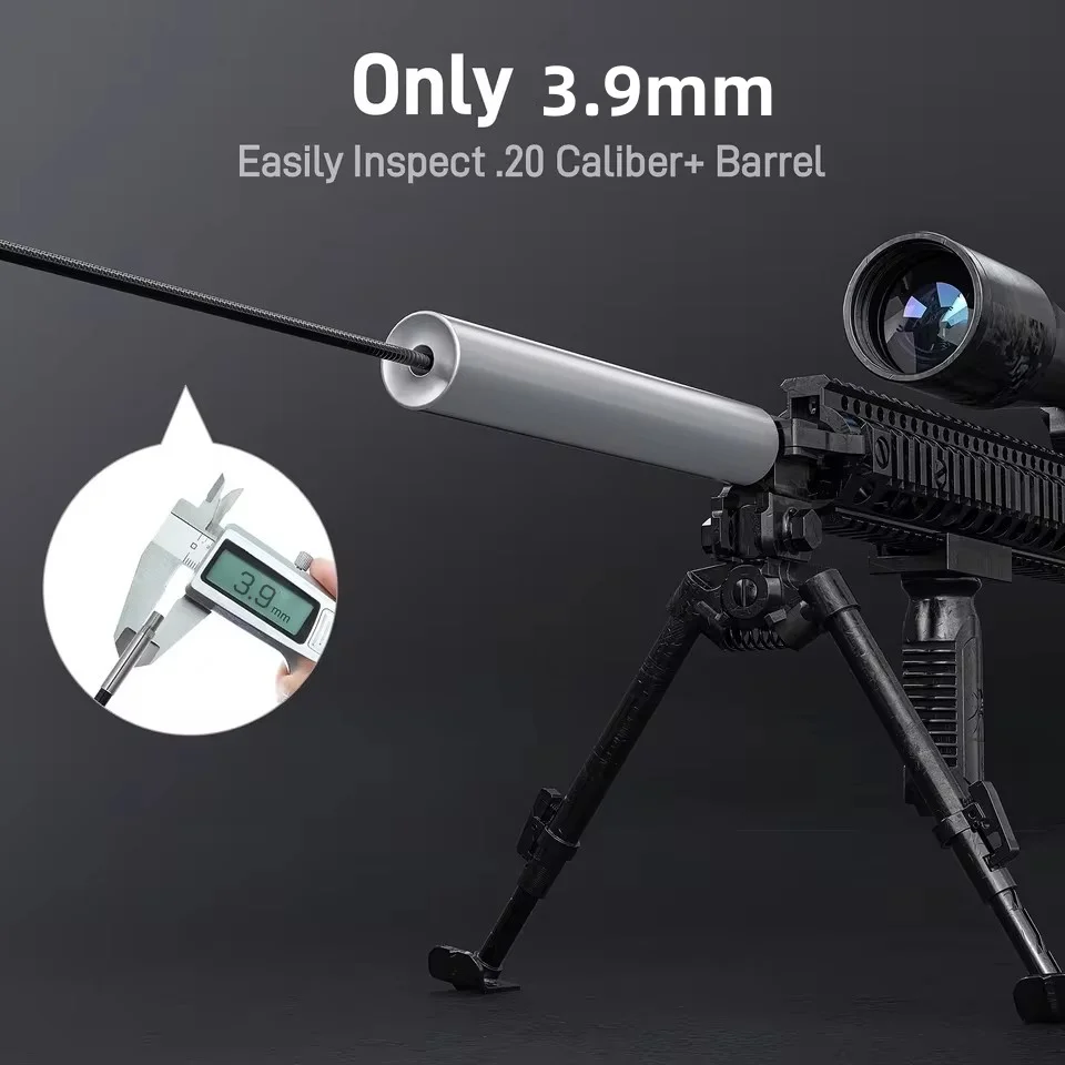 HD 3.9MM Lens Rifle Endoscope Camera Visual Barrel Inspection Tool，Fits .15 Caliber & Larger Hunting Gun Barrel Scope