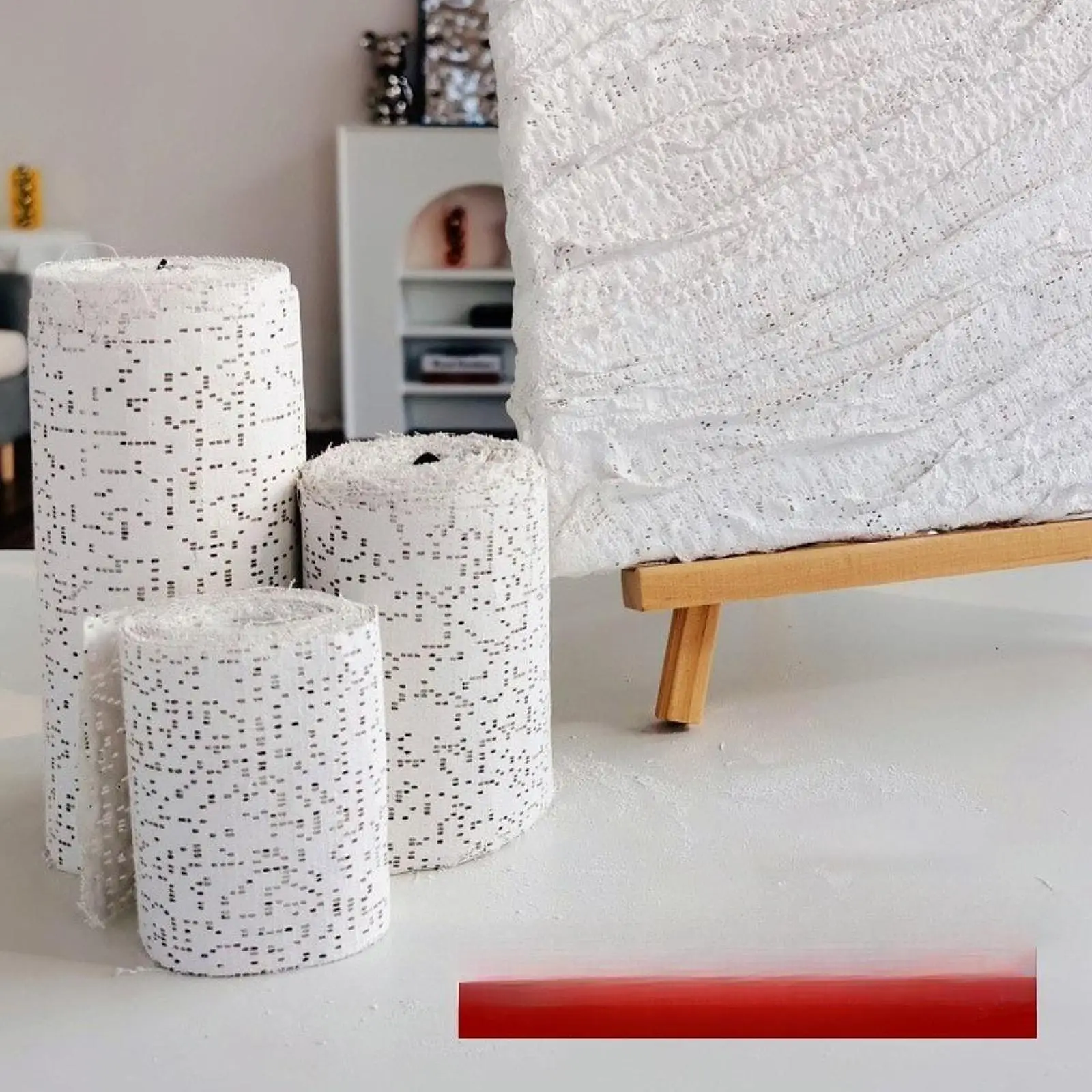 Plaster Gauze Cloth Roll White Strip for Art Craft Modeling Sculpture Mask Making Landscape Scenery DIY