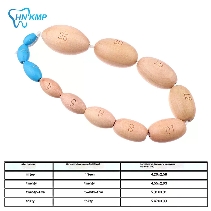 12 Kinds Of Size Wooden Orchidometer Testis Volume Meter Testis Volume Measurement For Testis Size Measure Male Tanner Stage