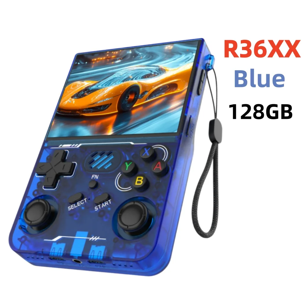 R36S Retro R36 Ultra Handheld Videogameconsole IPS Scherm 128GB Spellen Draagbare Pocket Player Linux Systeem R36XX PRO