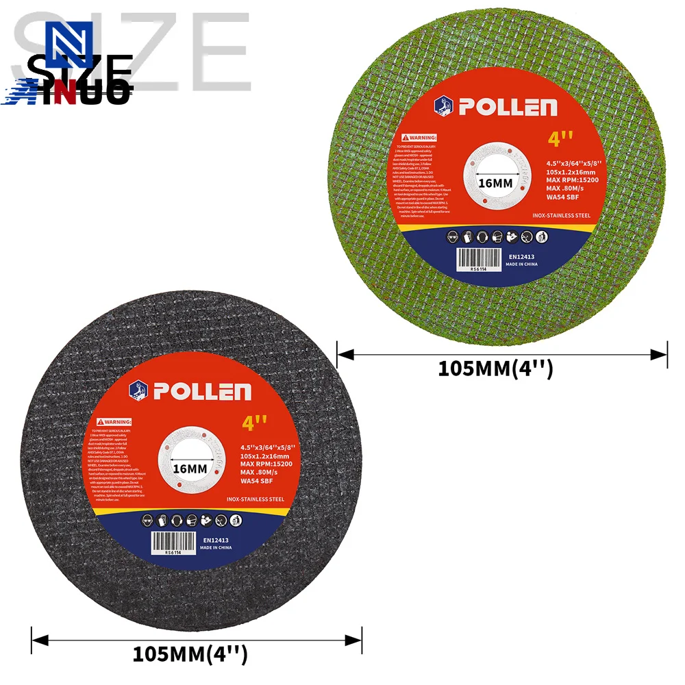 105mm Metal Cutting Disc 4in Resin Cutting Angle Grinder Disc Ultra Thin Saw Blade for Metal Iron Stainles Steel Cutter Disc