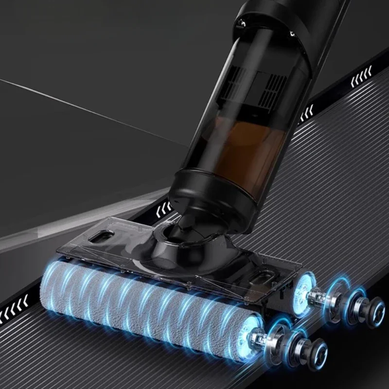 Deerma P50Lite lavapavimenti wireless aspirazione integrata rimorchio idropulsore bidirezionale scopa ad asciugatura a caldo autopulente per uso domestico