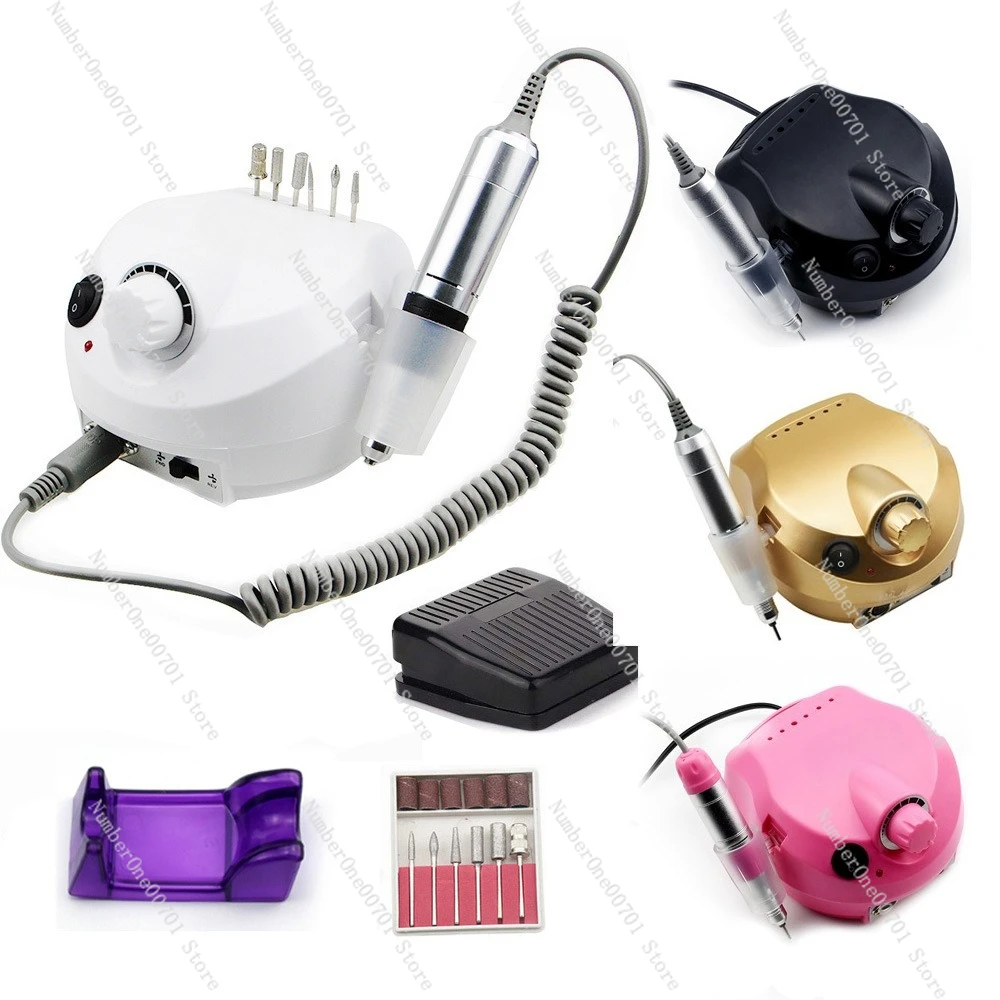 202 Nail Drill Machine, High Speed Electric Nail File for Manicure & Acrylic Removal, Professional Portable Nail Grinder