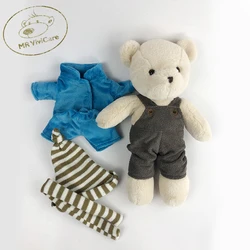 1pc 32cm Stuffed High Quality Classic Teddy Bear Plush Toys Cute Bear With Overalls And Pajamas Dolls Lovely Gift For Girls