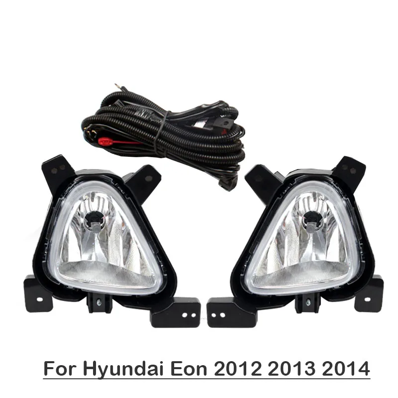 Front Bumper Lamp Daytime Running Fog Light Assembly with Wiring Kit For Hyundai Eon 2012 2013 2014