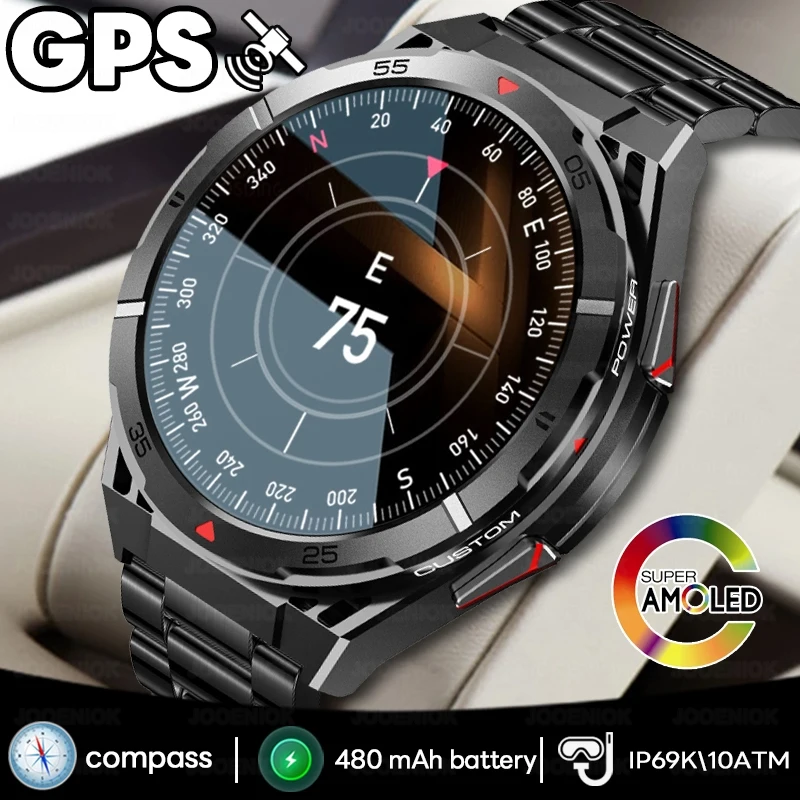 2025-new-dual-band-satellite-gps-sports-smart-watch-men-143''-hd-screen-heart-rate-compass-10atm-waterproof-swimming-smartwatch