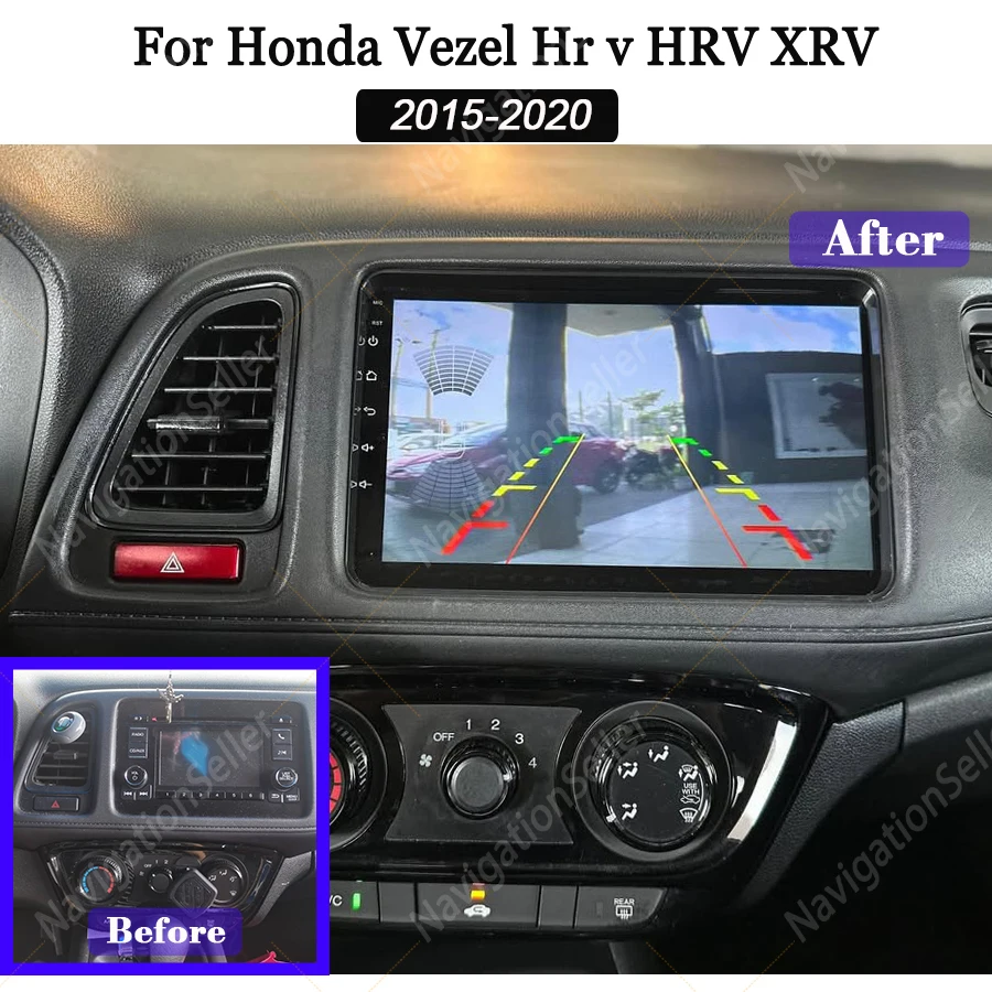

Android Navigation Multimedia For Honda Vezel HR V HRV XRV 2015 - 2020 Carplay Stereo Auto Radio Touch Screen Ahd Backup Camera