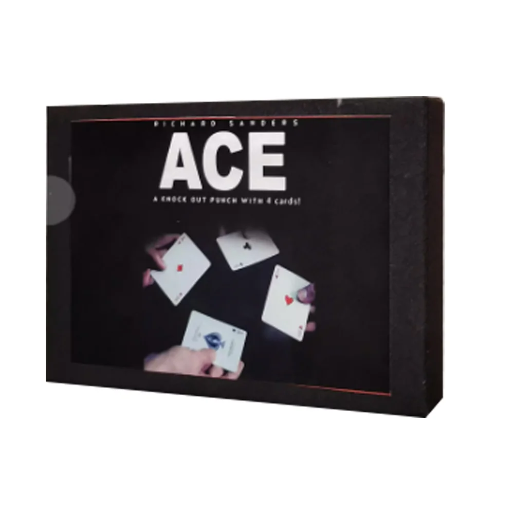 

Professional ACE Card Magic Trick by Richard Sanders - Close Up Gimmicks & Props with Tutorial for Magicians Magia Illusions
