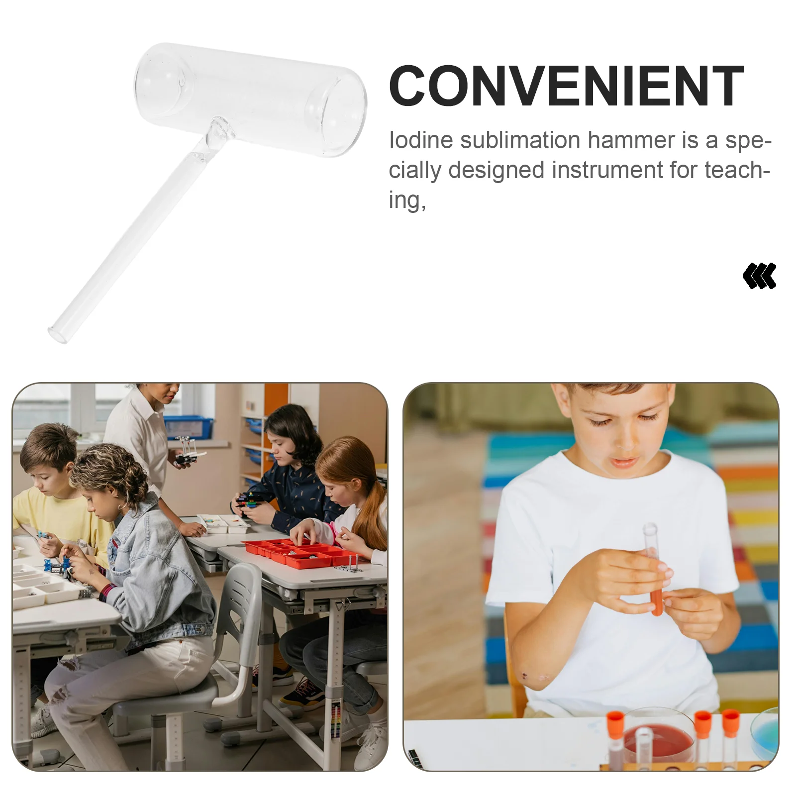 اليود التسامي المطرقة لوازم المختبرات أدوات التدريس عدة تجربة النبات