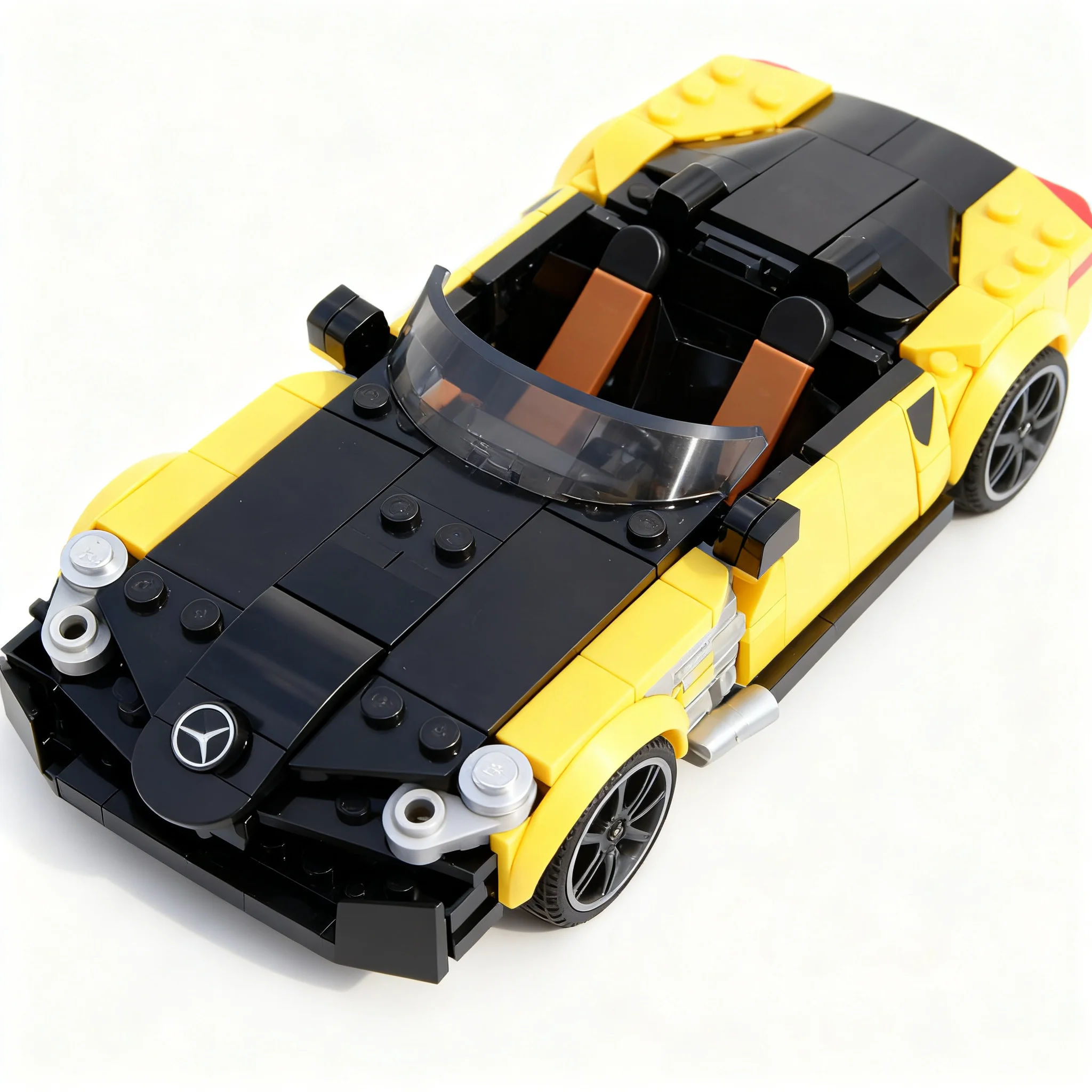 279pcs MOC city Champions Mercedesees SLR McLarened Roadster Model Christmas Gift Collectible Creative Set Art