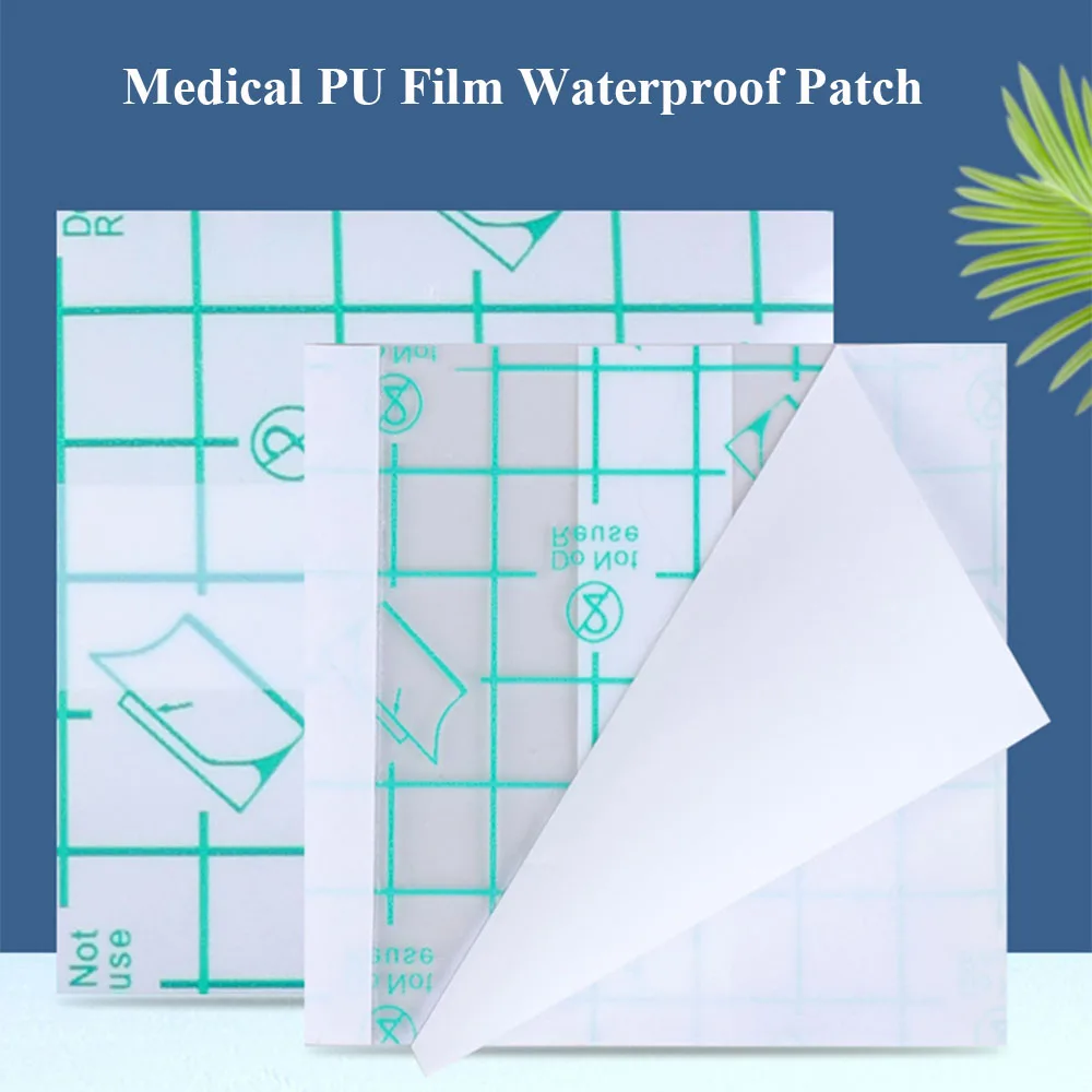 200Pcs Medical Adhesive Wasserdichte PU Film Transparent Tattoo Film Nachsorge Wunde Dressing Gips Rohr Katheter Fixierung Band