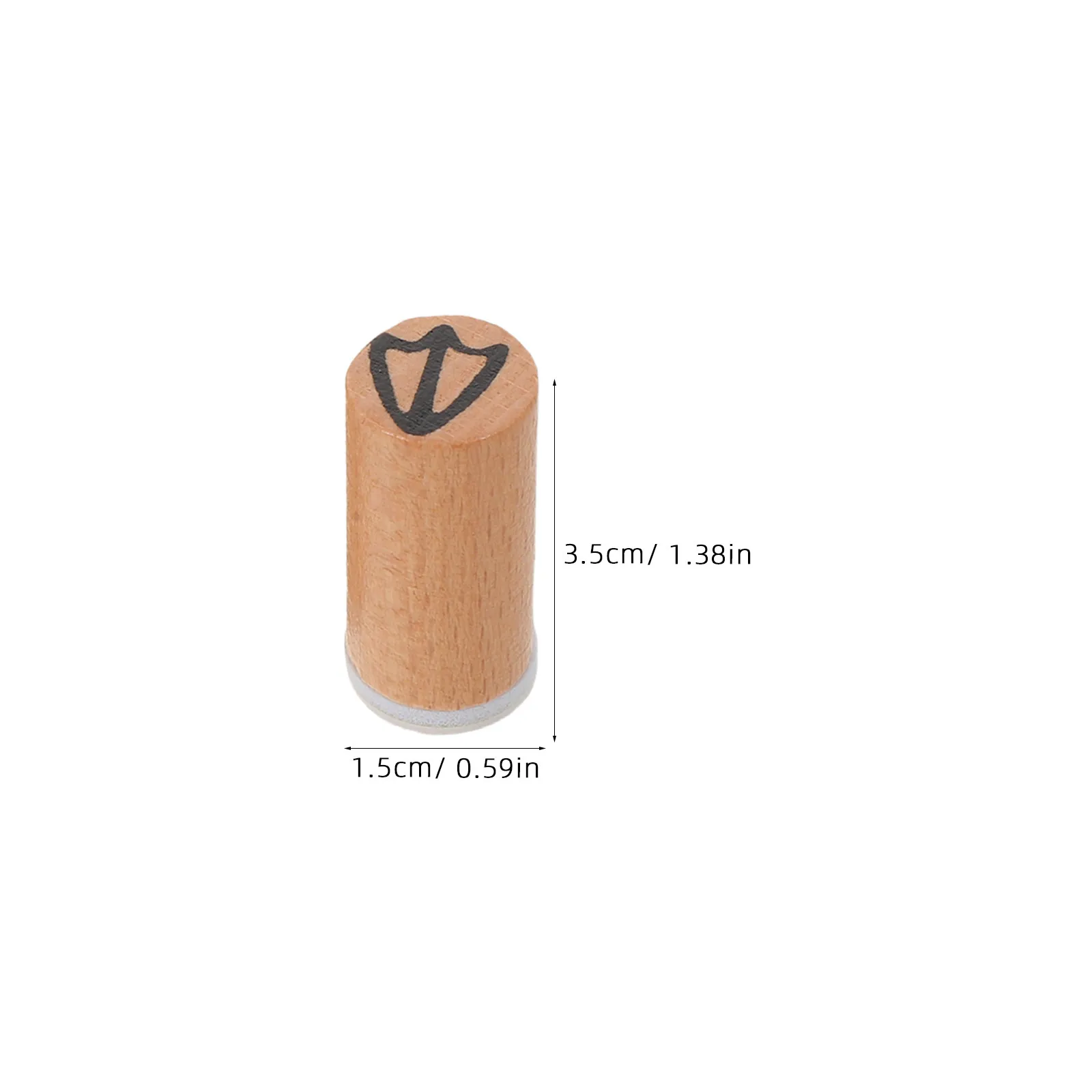6 Pcs Small Footprint Stamp Mini Wooden Stamps Natural Craft Supplies Animals for Card Making Rubber Decorative Stamper