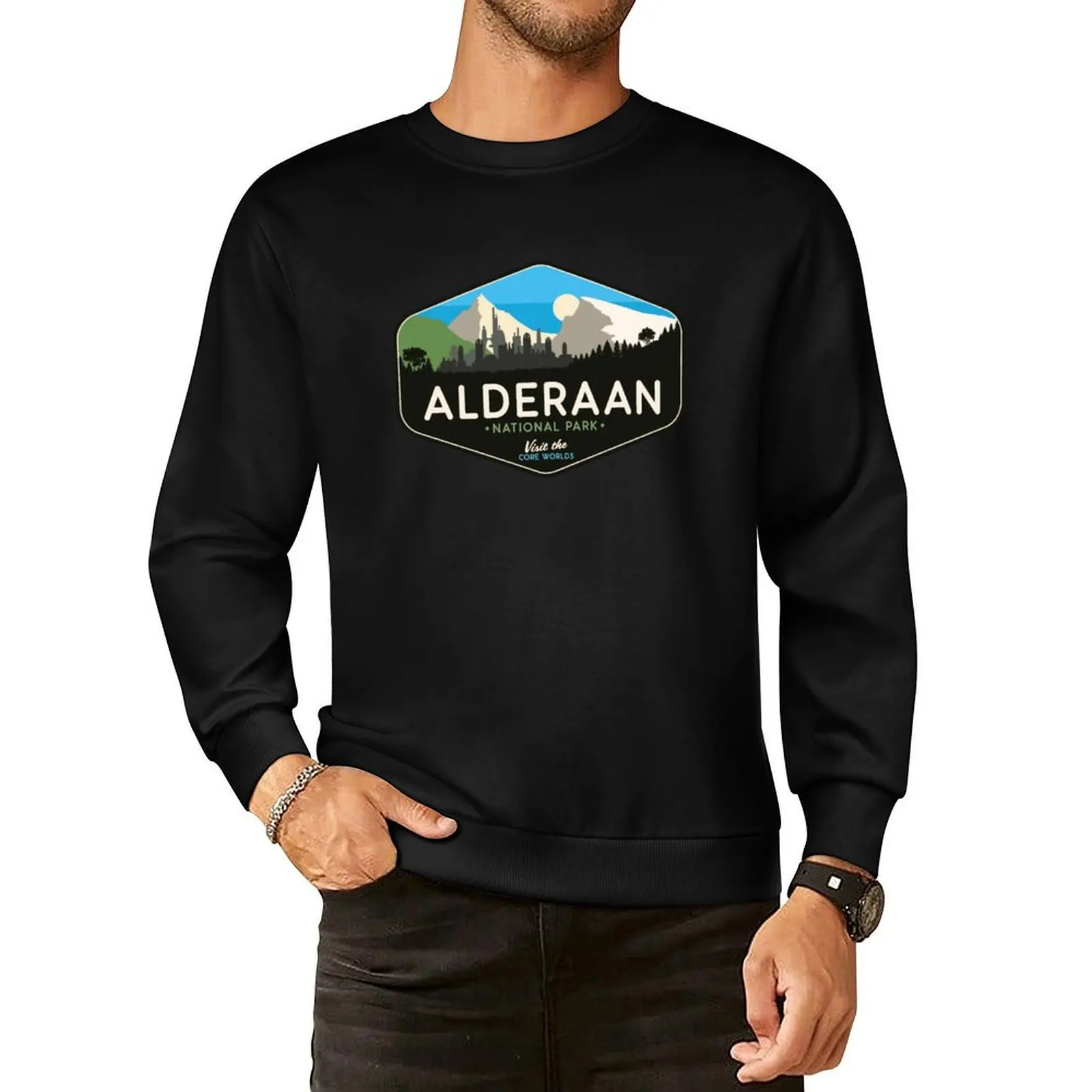 

Alderaan National Park: Visit the Core Worlds Pullover Hoodie men clothing men clothes streetwear men sweatshirt