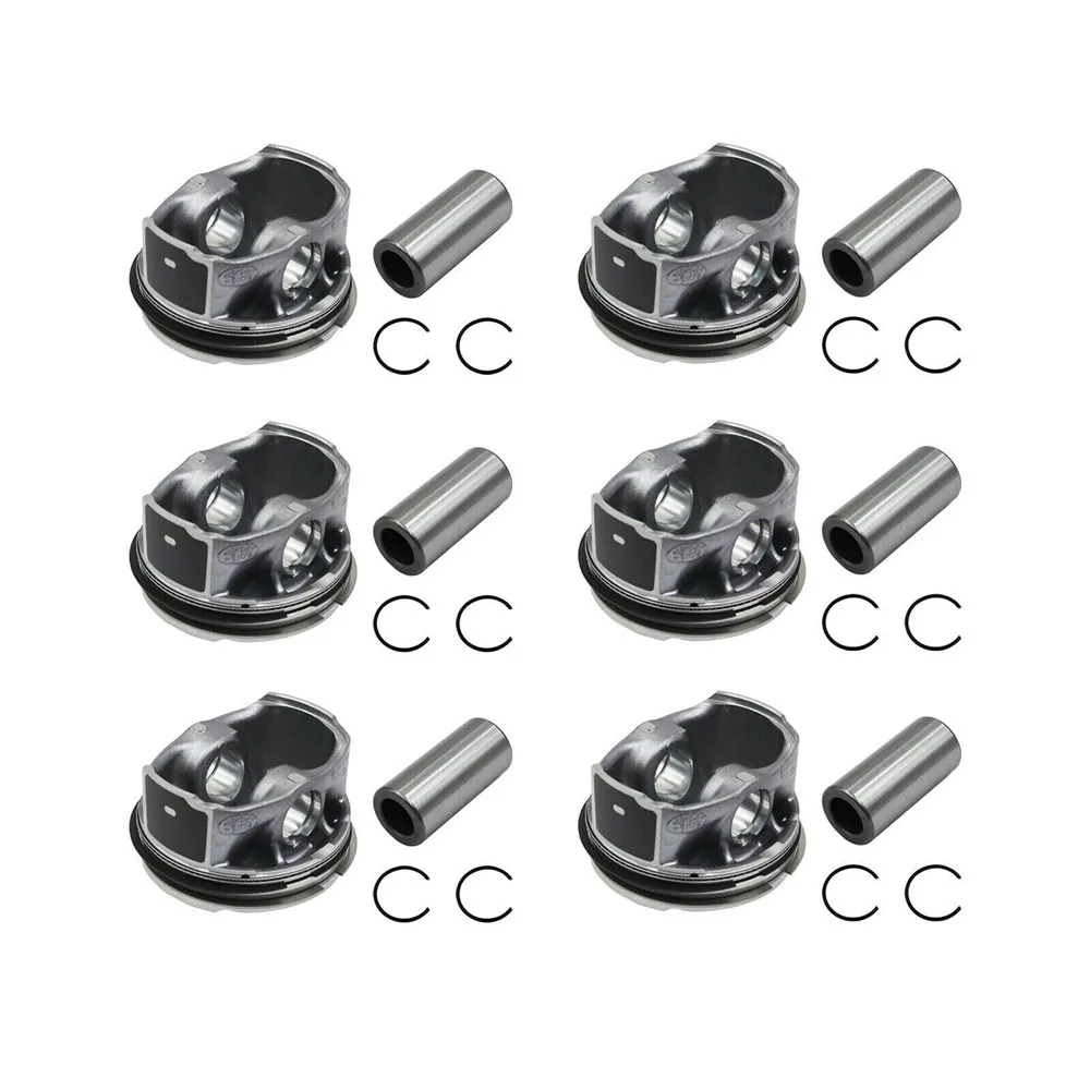 LR062617 6pcs Motor Zuigerveren Voor Jaguar F-Tempo XE Land Rover Discovery 3.0L Motoren Componenten Zuigers ringen Staven Onderdelen