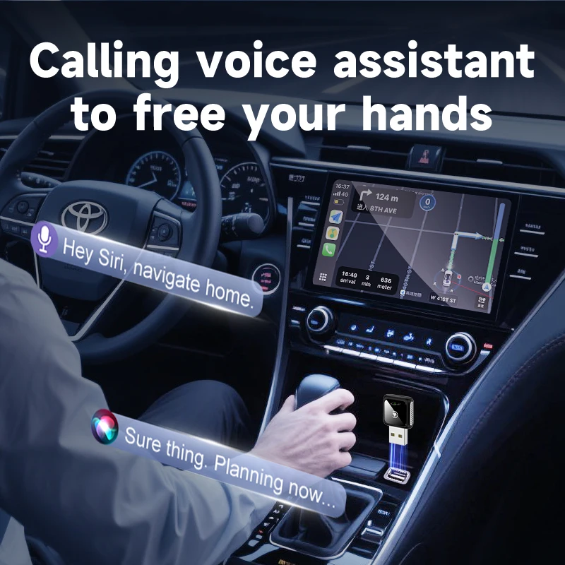 Small USB Wireless Carpay Android Auto Adaptor Smart Doogle For Toyota Honda Hyundai Kia Jeep Fiat Volkswagen Volvo Fiat Jeep