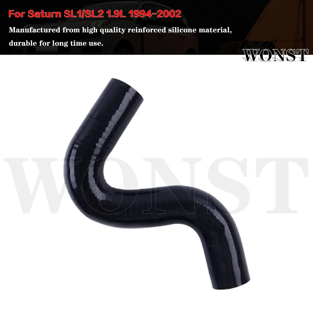 2PCS Silicone Radiator Coolant Hose Kit For Saturn SL1/SL2 1.9L 1994-2002