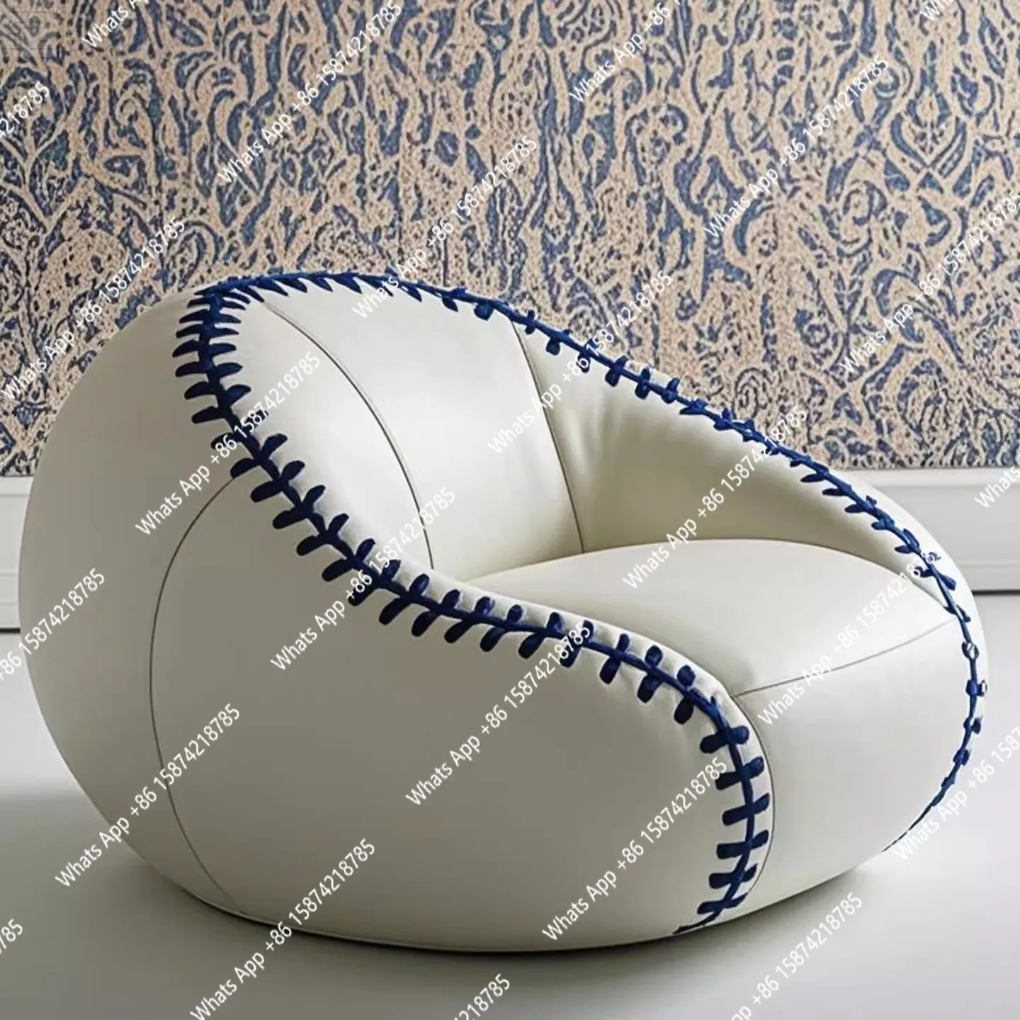 

Nordic new sofa Italian minimalist high-end villa light luxury special-shaped designer leather sofa