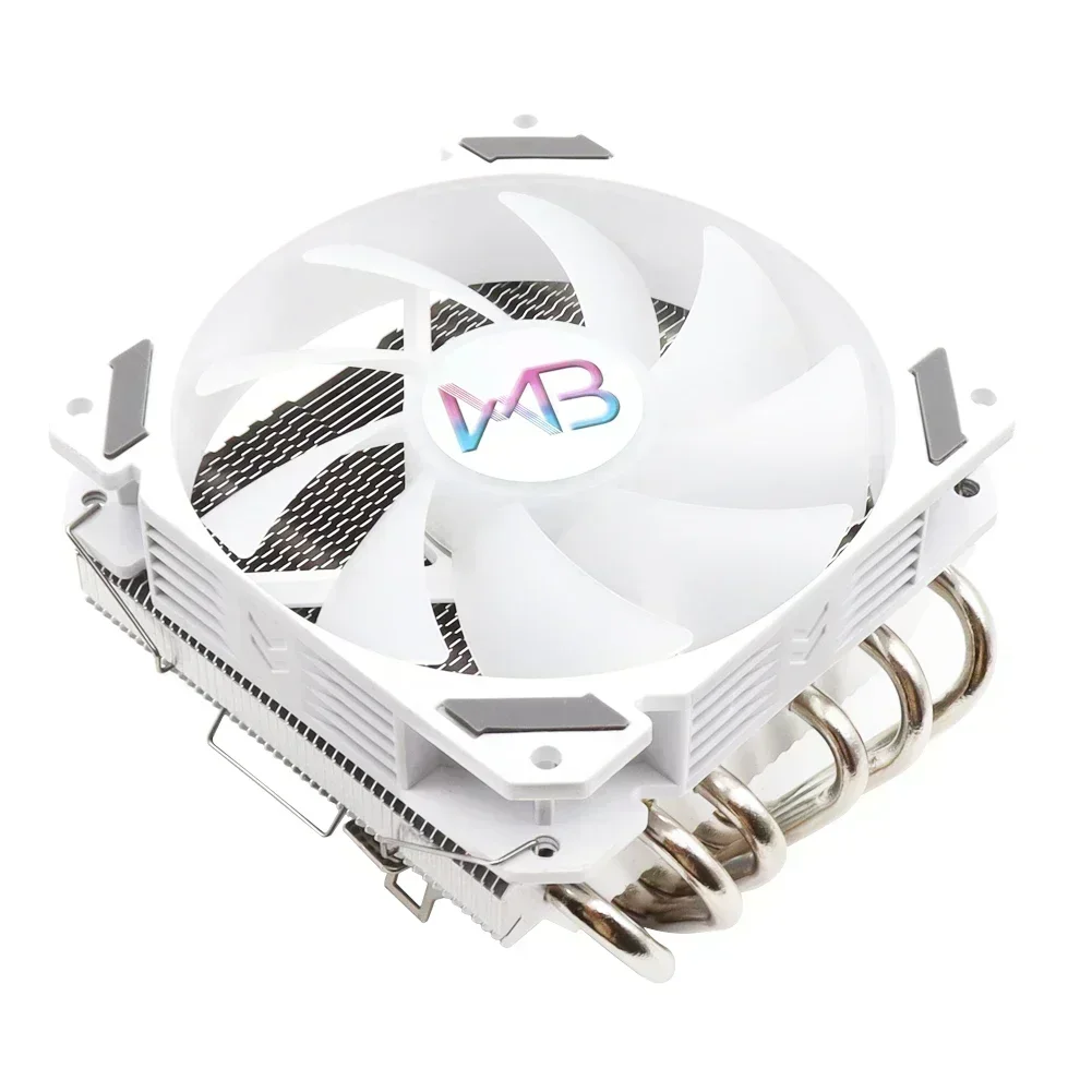 Ventilador de radiador de cpu argb, refrigerador de perfil baixo pwm 4 pinos 120mm lga 1150 1151 1155 1200 1700 2011 v3 x79 x99 am3 am4 am5 ultra fino rgb