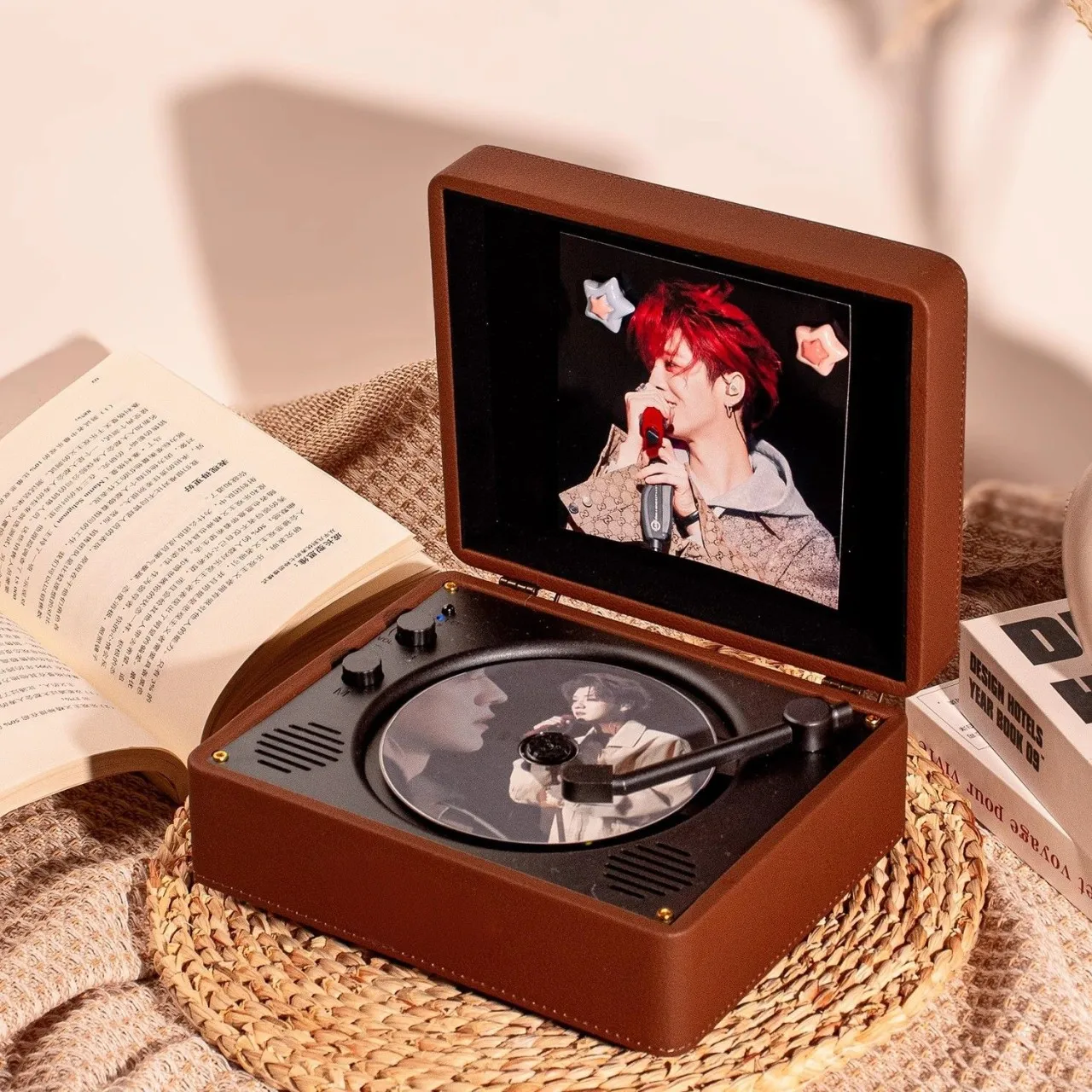 Xinku retro CD album playback machine, home Bluetooth speaker, KPOP disc, record, birthday gift