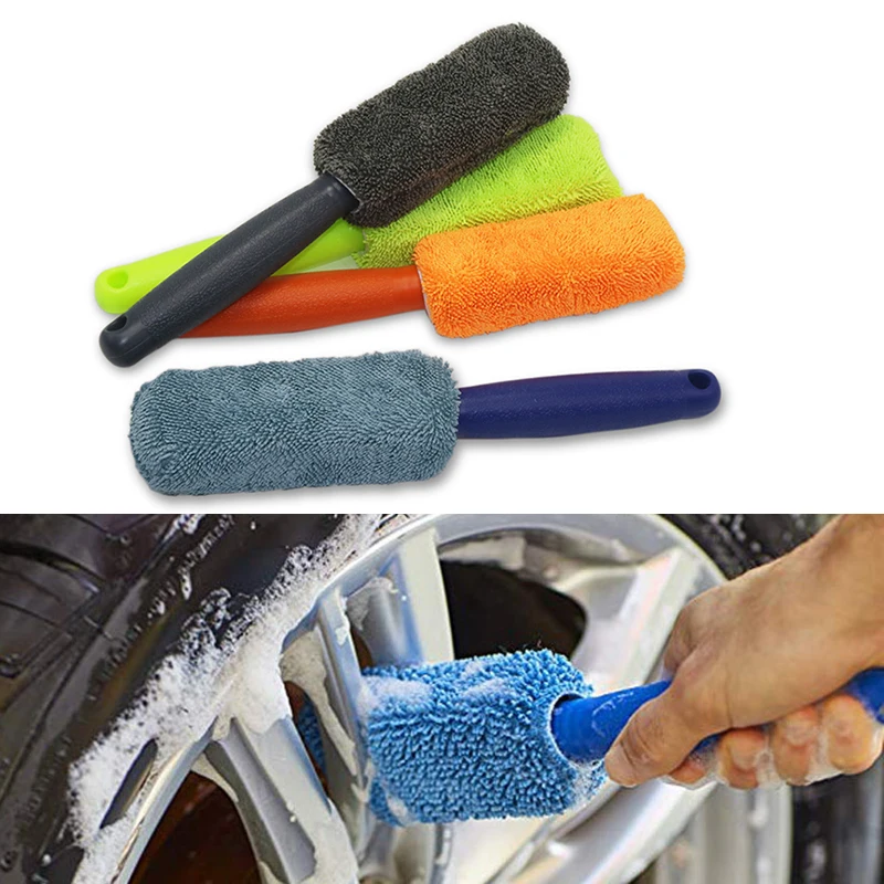 1 Pcs Car Wash Detailing Car Cleaning Brush Microfiber Wheel Rim Brush For Car Trunk Motorcycle Auto Detailing Brush BIG SALE