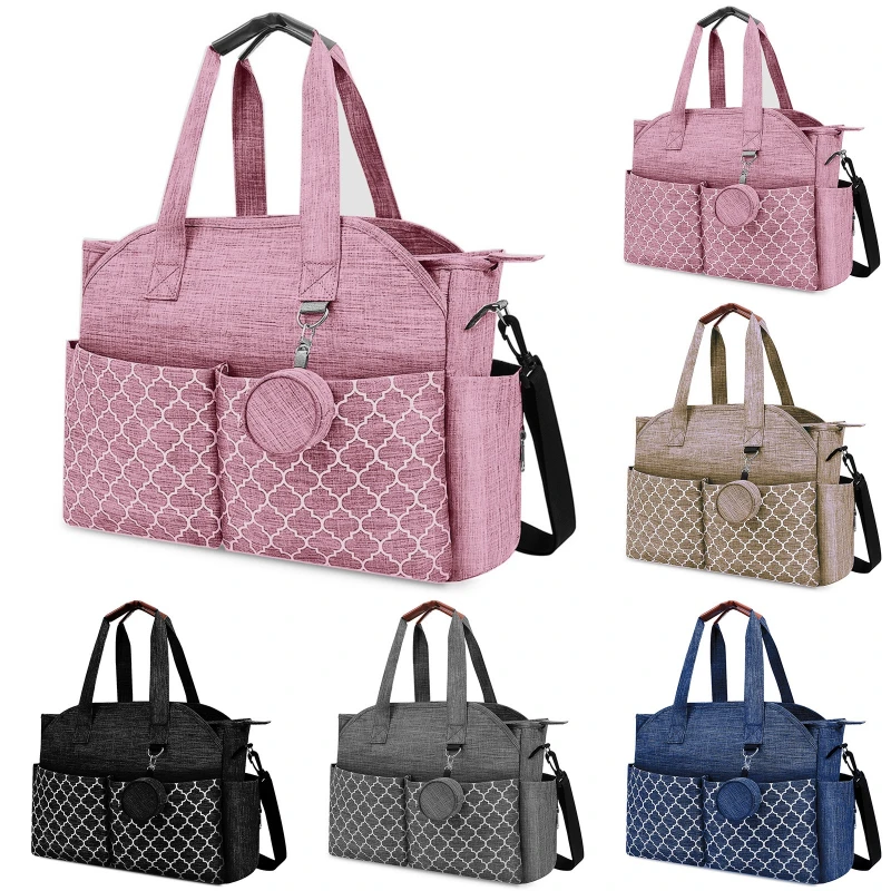 Mommy Bag Hand-held Large Capacity Diaper Bottle Storage Bag Mother and Baby Handbag Baby Stroller Bag