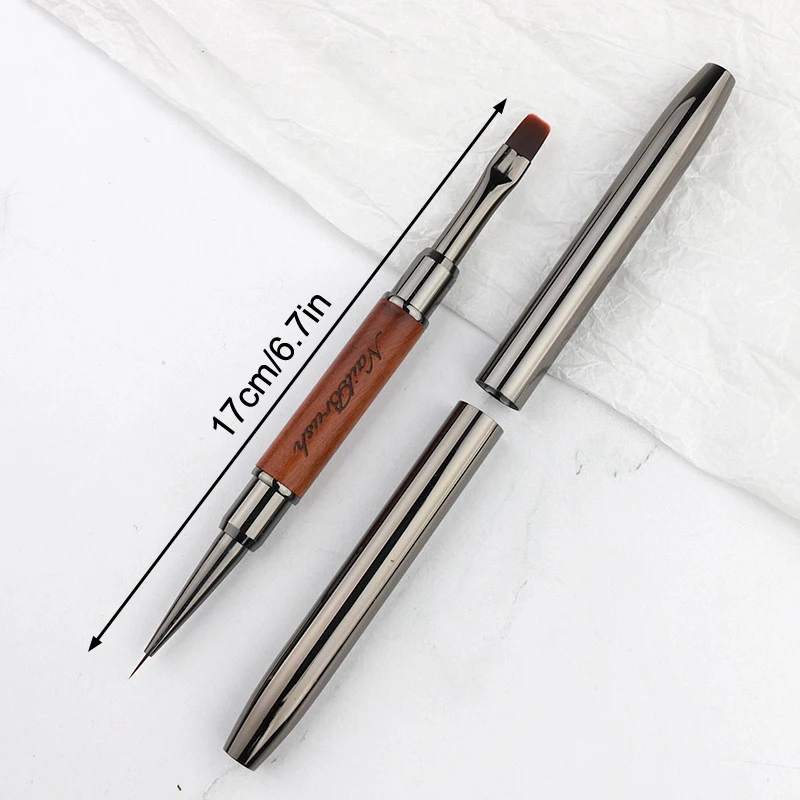 듀얼 엔드 네일 글루 포토테라피 펜 UV 젤 브러쉬 아크릴 네일 아트 페인팅 펜 라이너 브러쉬 익스텐션 젤 매니큐어 브러쉬 도구