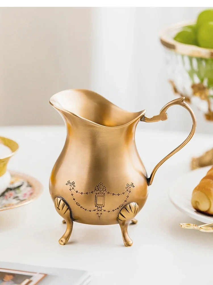 milk pot cabinet hand made latte Delicate brass storage