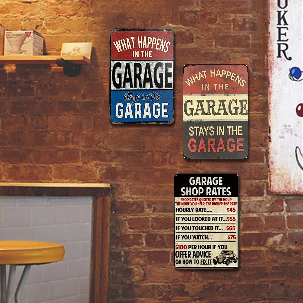 3Pcs Vintage Warnin…