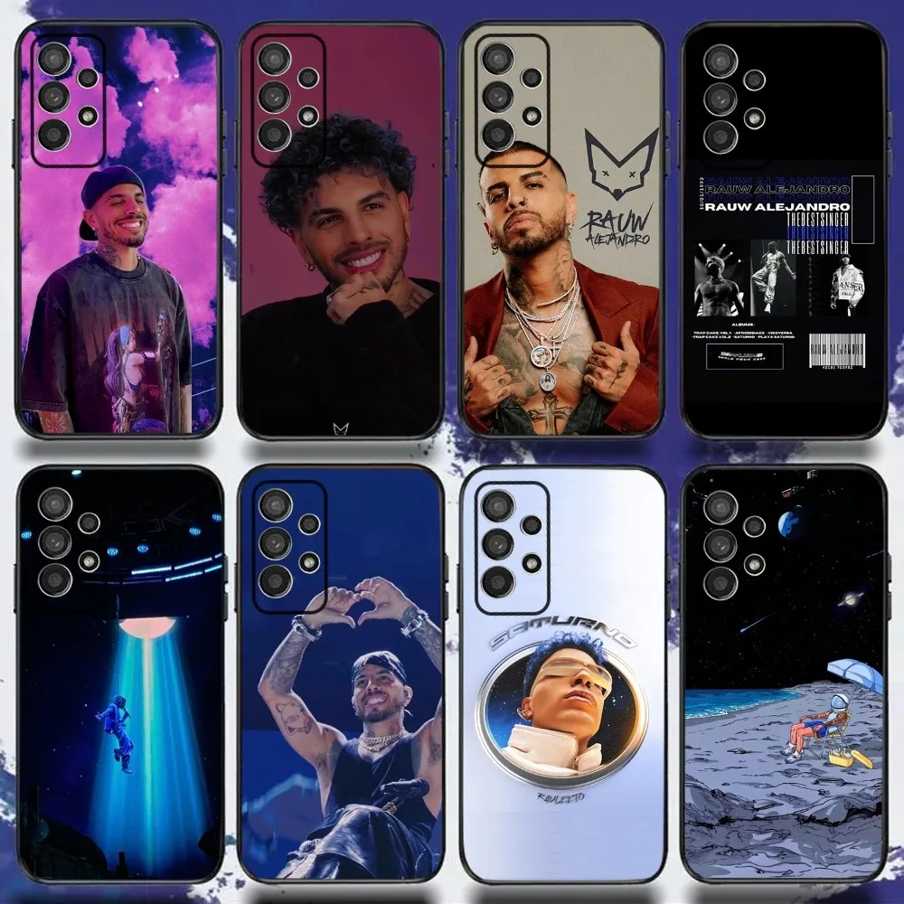 R-Rauw Alejandro Rapper Phone Case For Samsung S24,S21,S22,S23,S30,Ultra,S20,Plus,Fe,Lite,Note,10,9,5G Black Soft Cover